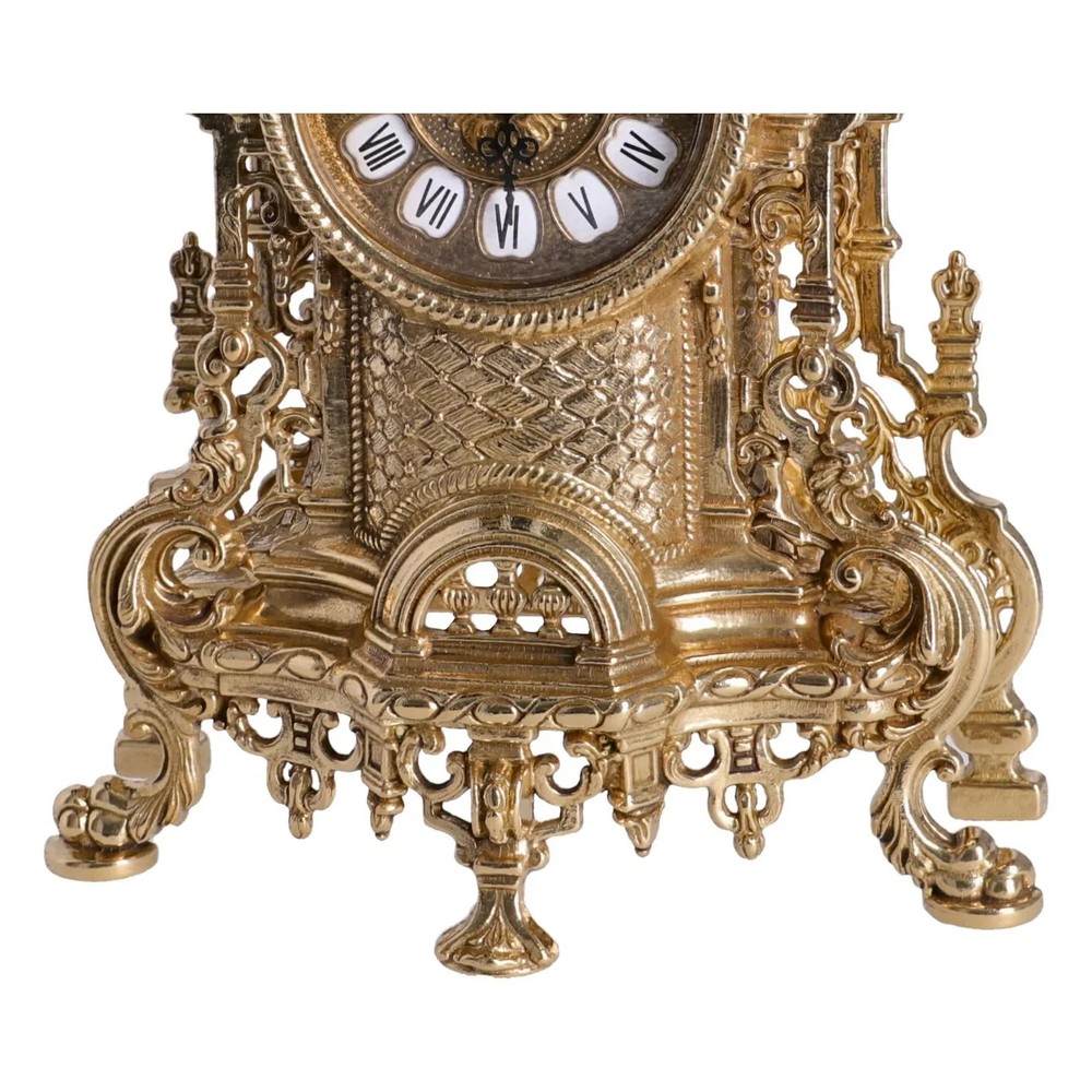 BAROQUE Brass Table Shelf Watch for Working Triptych ITALY