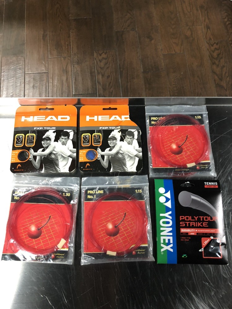 6 Sets String Bundle - HEAD, Yonex & Kirschbaum