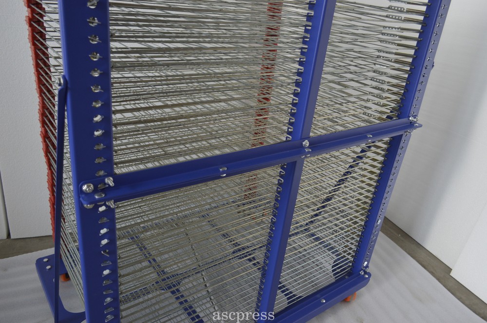 Screen Printing Drying Rack 50 Layers Ink Curing Shelf Movable Tool Multi-layer