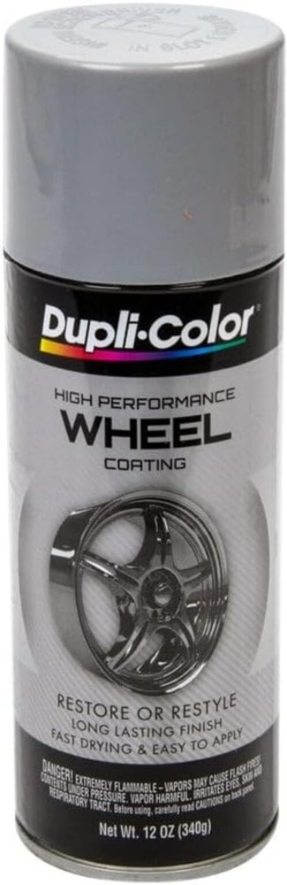 Durable Silver Wheel Coating Paint - 12 oz. Easy Application for Car Enthusiasts