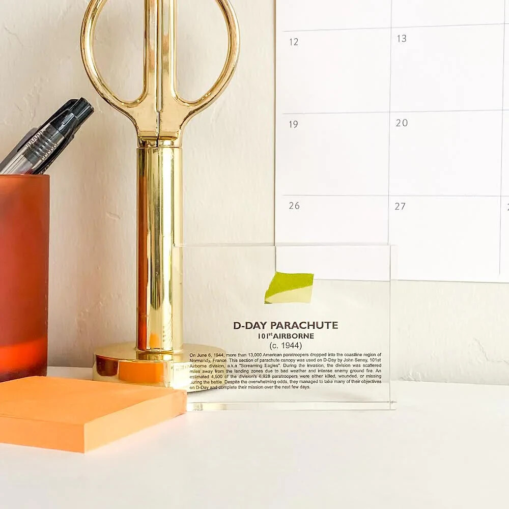 D-Day Parachute Artifact Display