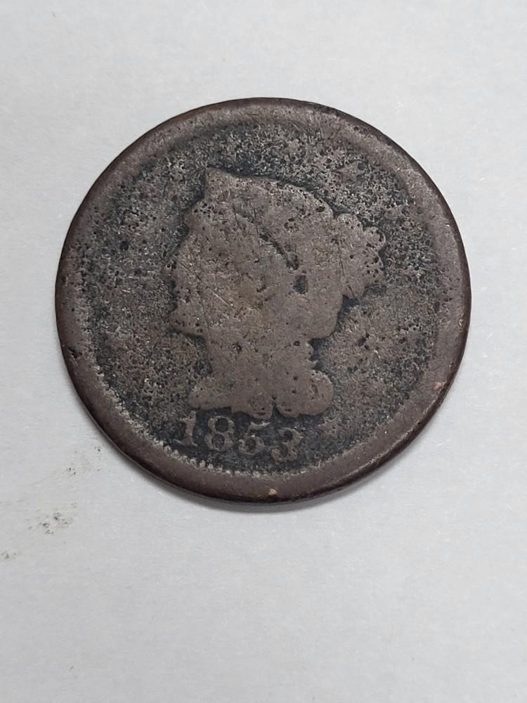 1853 US Large Cent CHEAP !!!  B