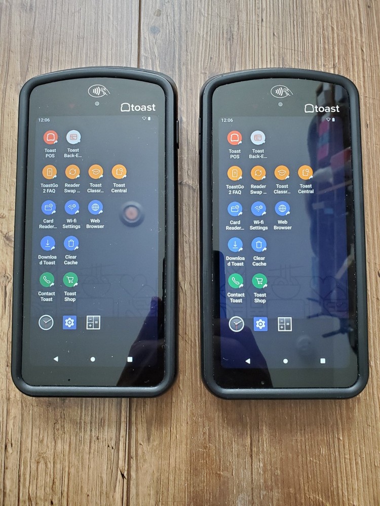 Two(2) Toast Flex POS Go 2 Handheld Tablet Mobile Computer Device - TG200