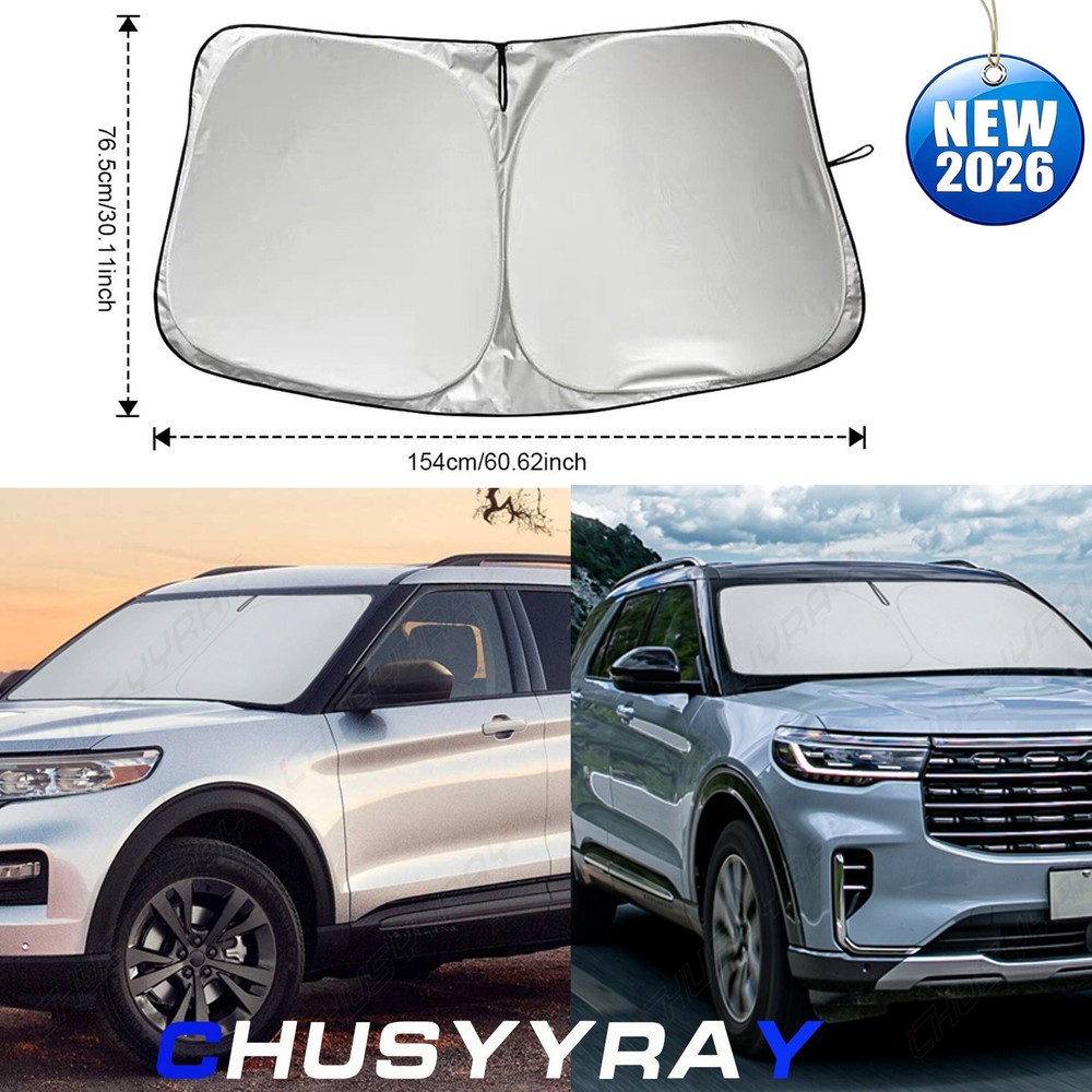 FOR Ford Explorer 16-19 Custom Sun Visor UV Protector Foldable Shield