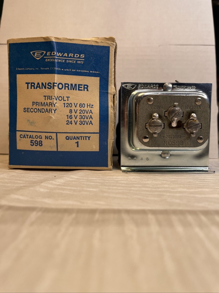 Vintage edwards transformer tri volt