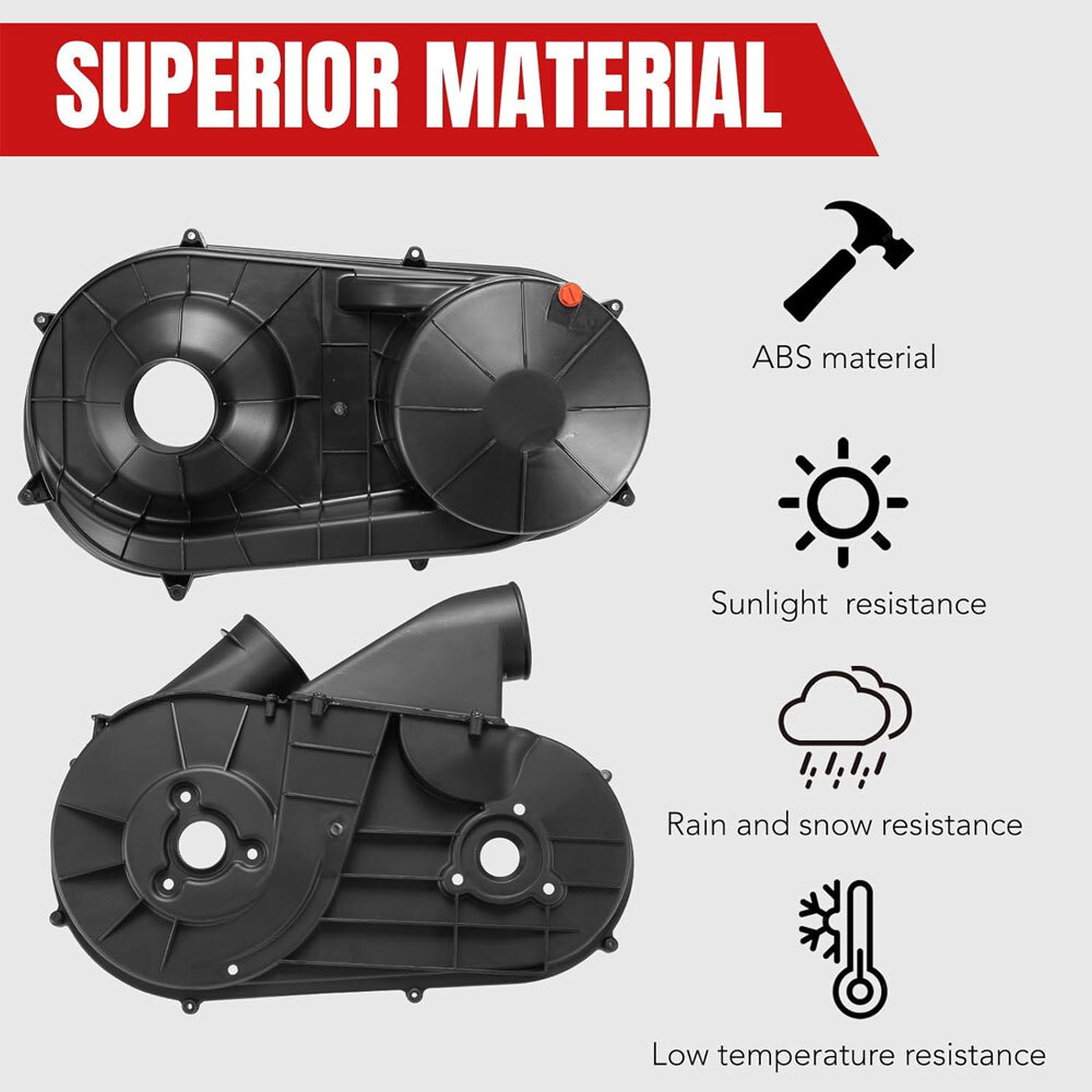 Inner & Outer Clutch Housing Variator Cover For 2014-2023 Polaris RZR XP 1000