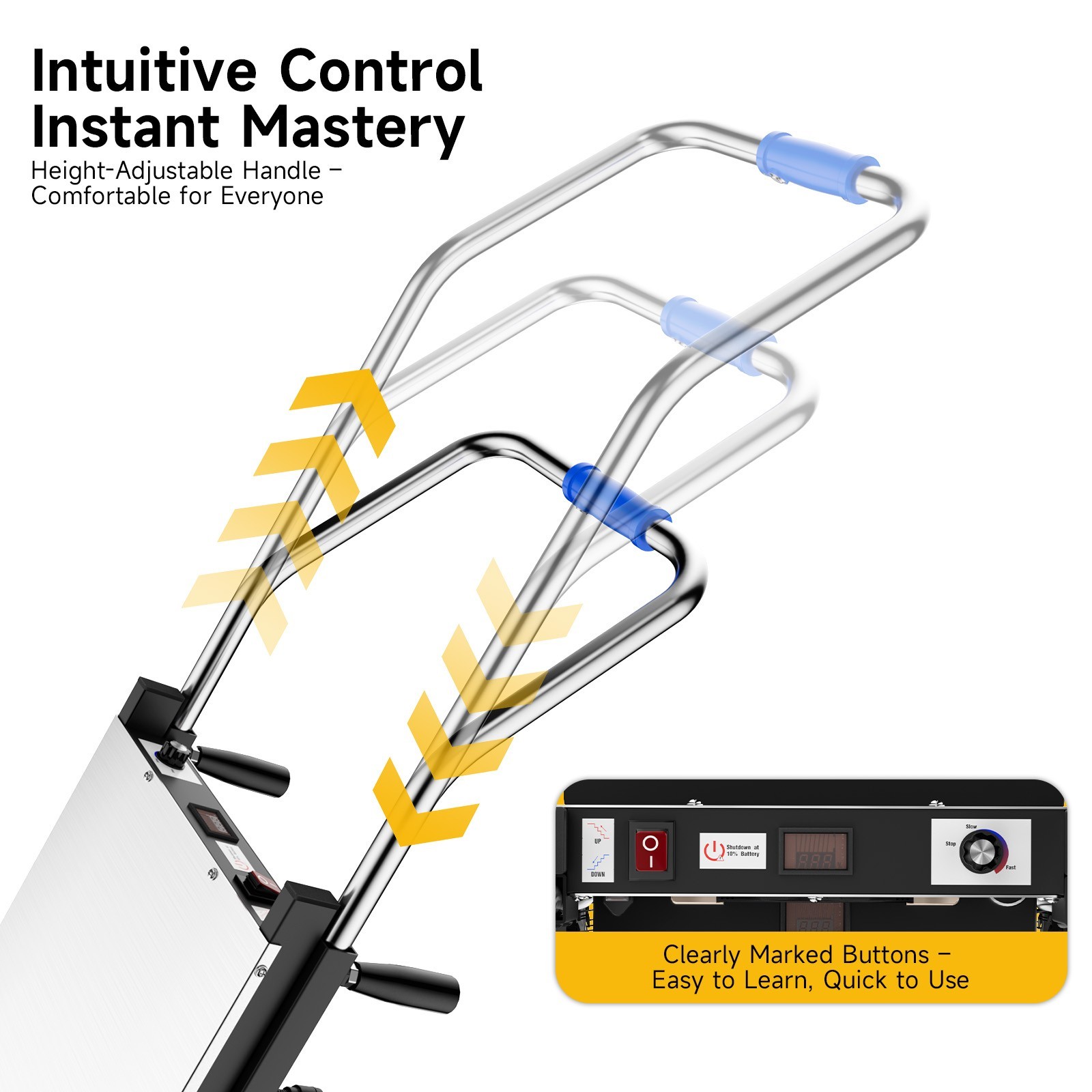 Electric Stair Climbing Hand Trucks Climber Dolly Cart for Moving 900lb Capacity