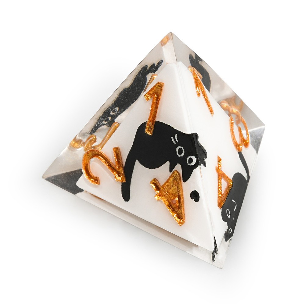 7 DND Dice Set Cute Cat Pattern Polyhedral Dice for Dungeons & Dragons Tabletop