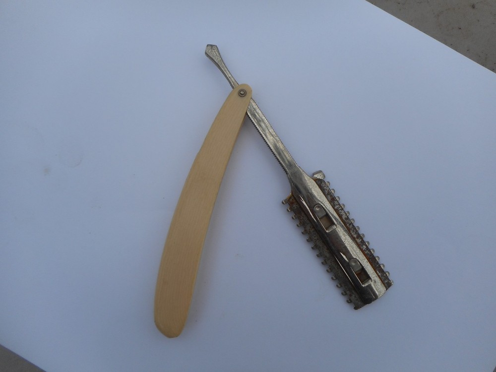 DURHAM DUPLEX BARBER'S THINNING SHAPING COMB RAZOR