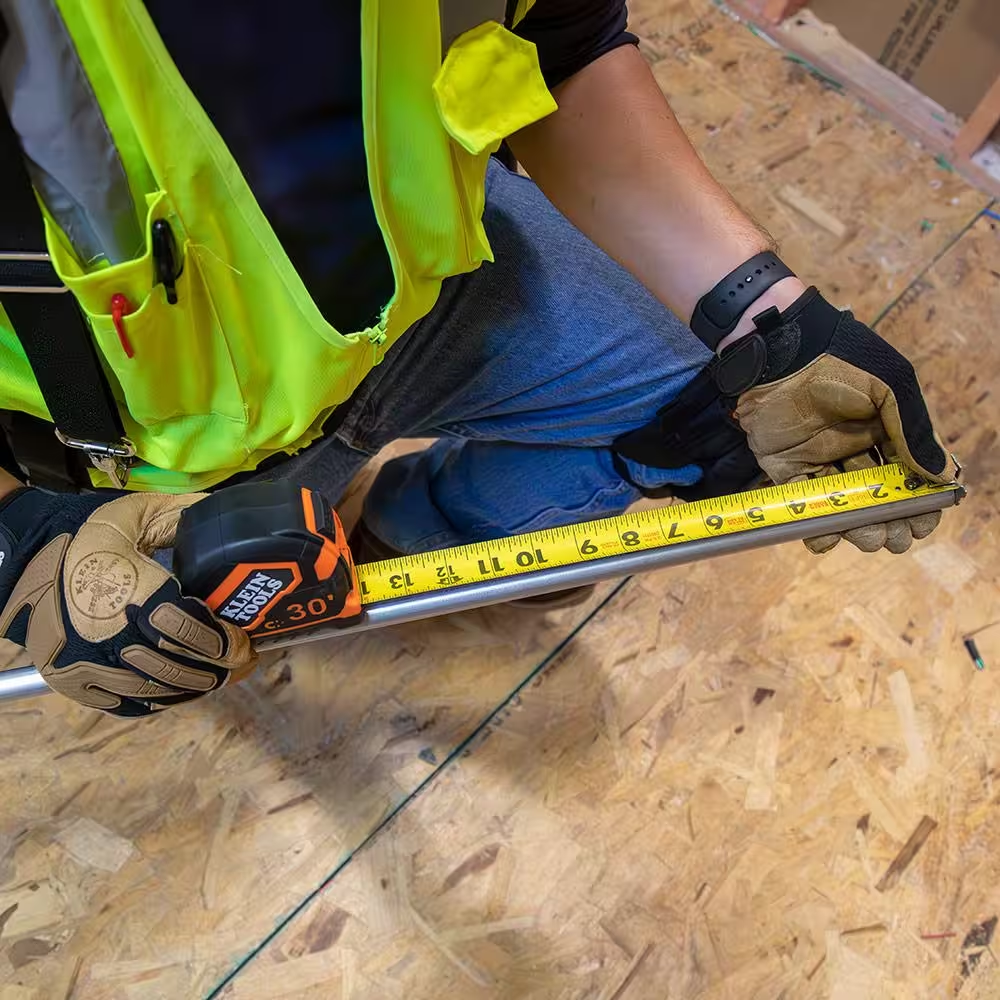 Durable Klein Tools 30 ft. Tape Measure Magnetic Single-Hook Nylon Coated Blade
