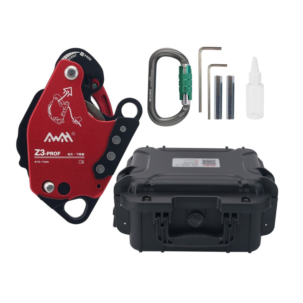 Z3-PROF Red Ascent Descent Device Ascender Descender Device (with Tool Box)