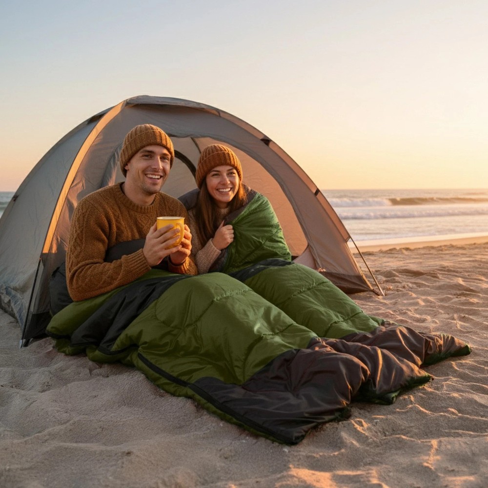 Rectangular Waterproof Sleeping Bag USB Heating Pad, Backpacking Hiking Camping