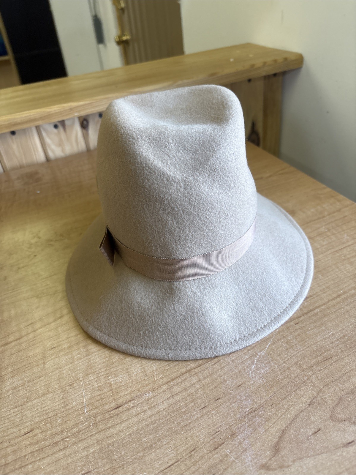 Vintage Women's Doeskin Felt Hat 100% Wool Geo. W. Bollman Feathers 🔥🔥🔥