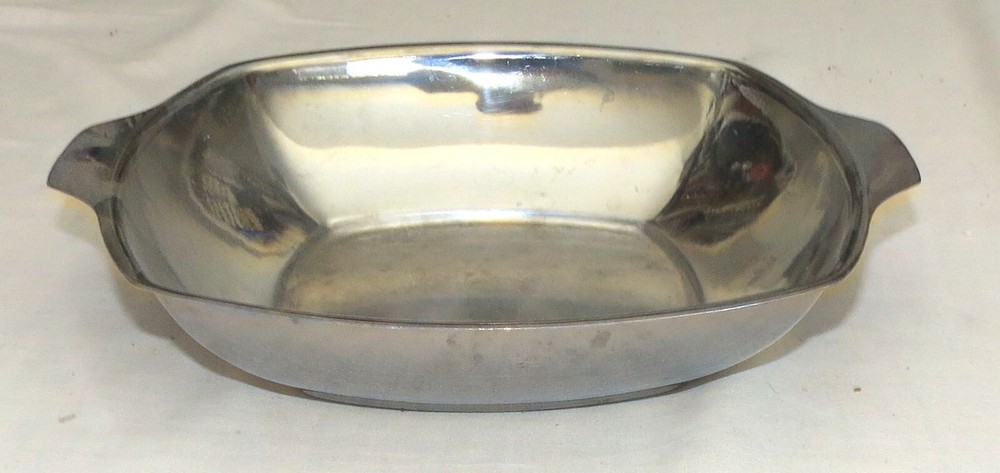 Stainless Steel 9” Square Handled Serving Dish MSM