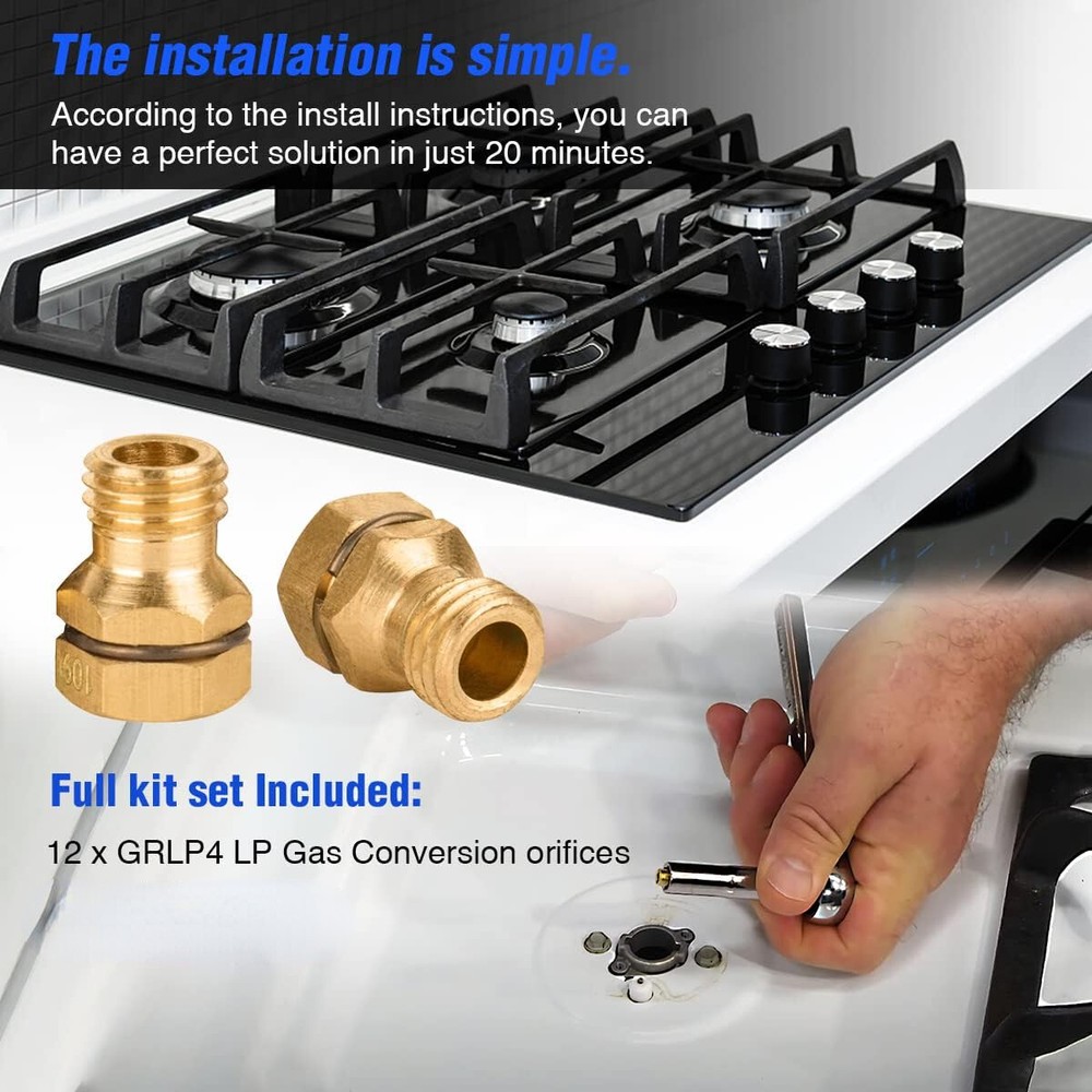 GRLP4 LP Gas Conversion Kit Compatible with Frigidaire Electrolux Range/Cooktop