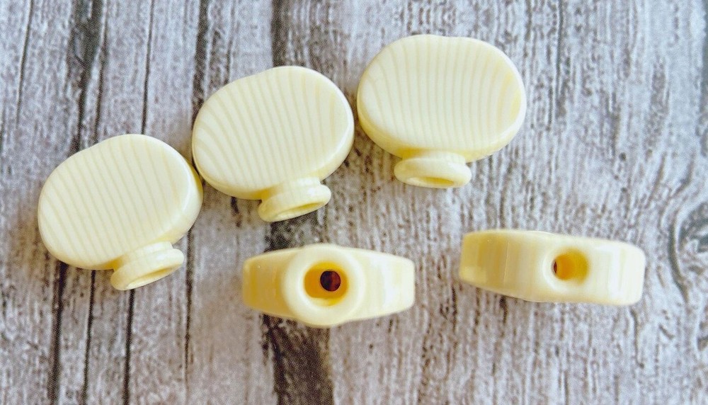Tuner Machine Head peg For 5 string Banjo, Ivory color ABS plastic button 5p BI