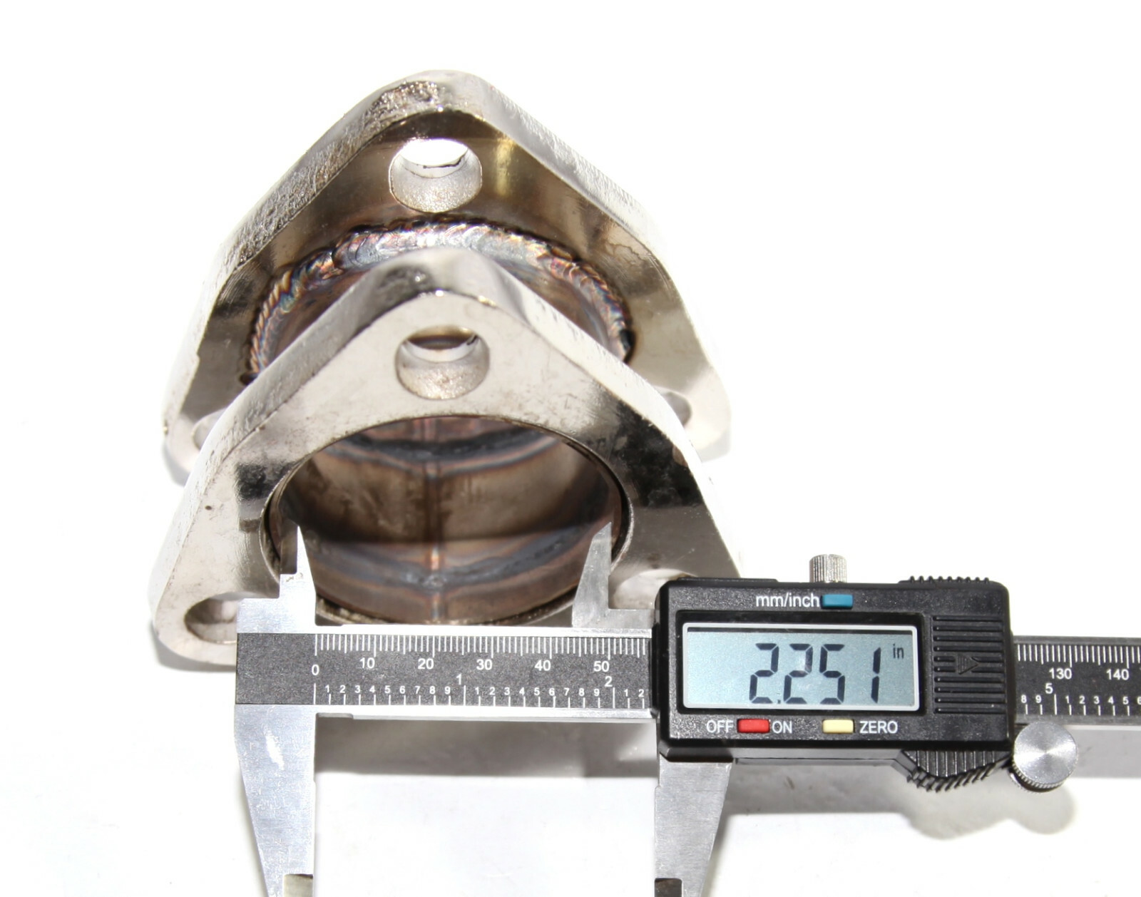 2.25" 3 Bolt Flange Catback Exhaust Muffler Pipe Extension Flange Steel Adapter