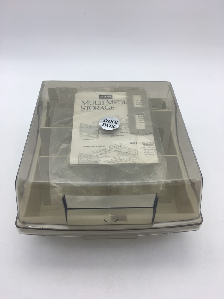 Vintage ALLSOP Multi-Media Floppy Disk CD Storage Container