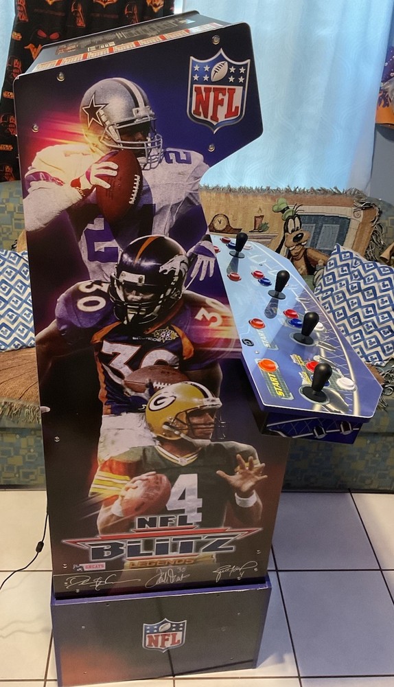 Arcade 1Up NFL Blitz 4-Player Arcade With Riser EXCELLENT CONDITIONS 🏈🔥