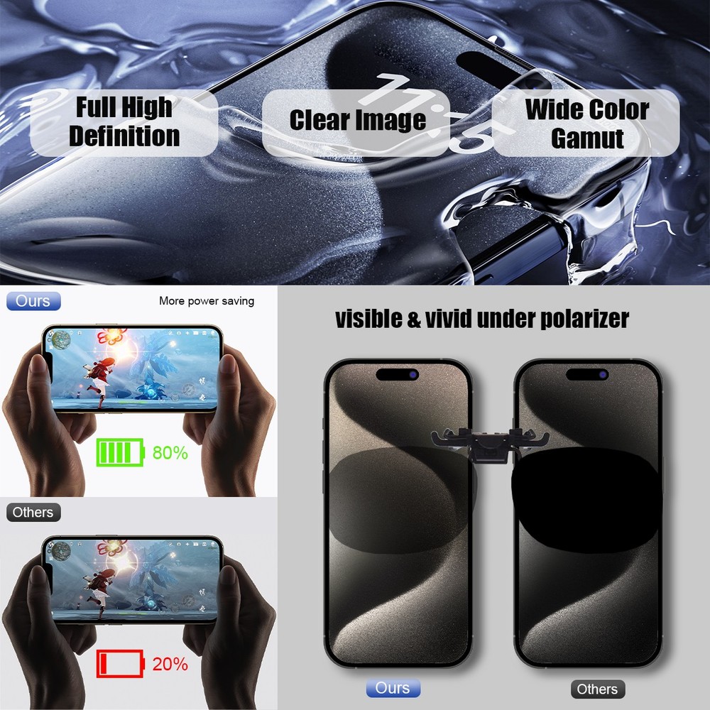 OLED For iPhone 15 Pro Max Touch Screen Replacement Display Digitizer Repair Kit