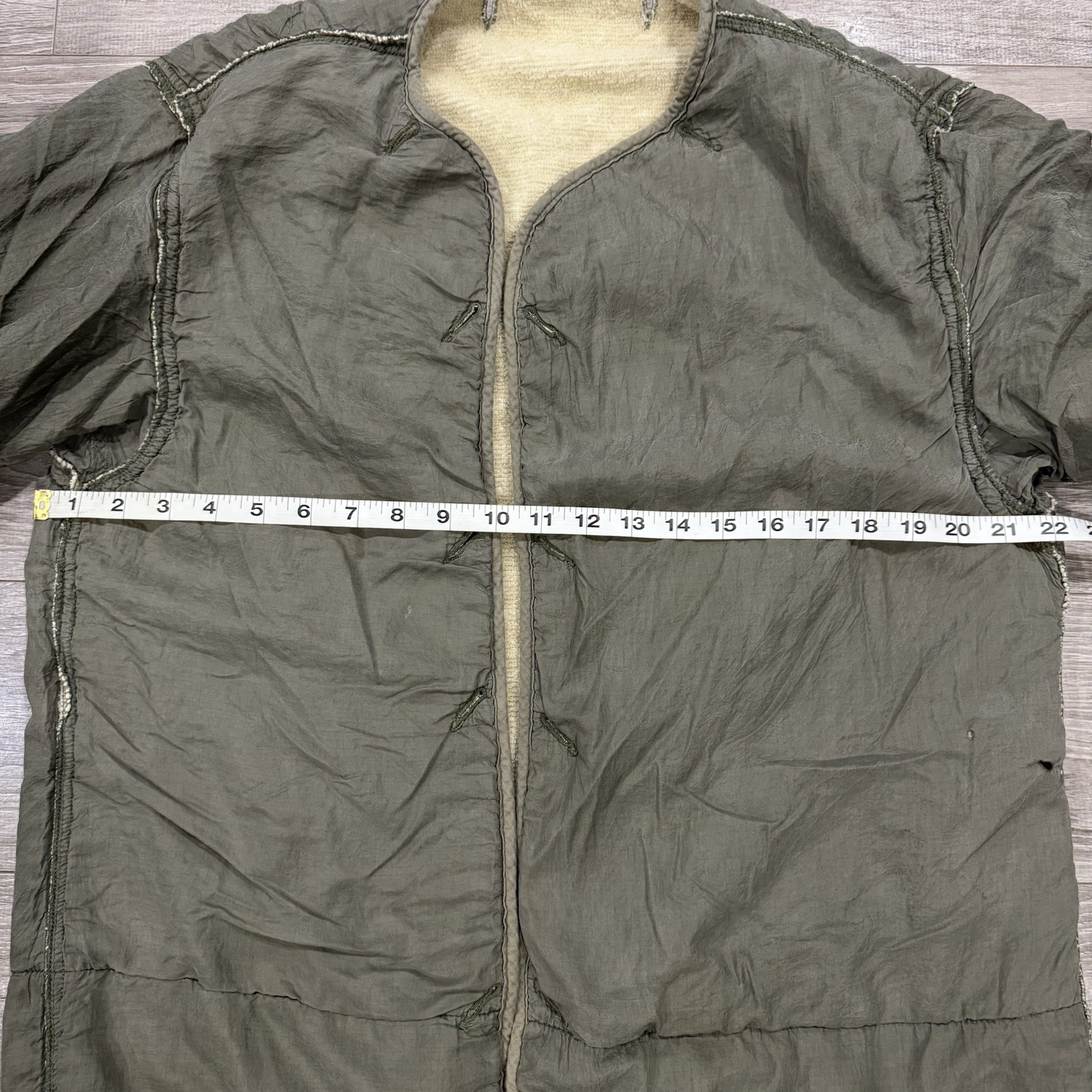 M-1951 Fishtail Parka Jacket Liner US Army Military Korean War Large Read Vtg