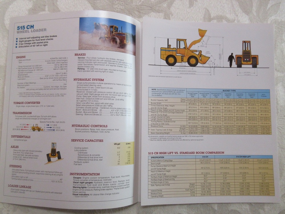 Dressta 515CH Wheel Loader Brochure 2001