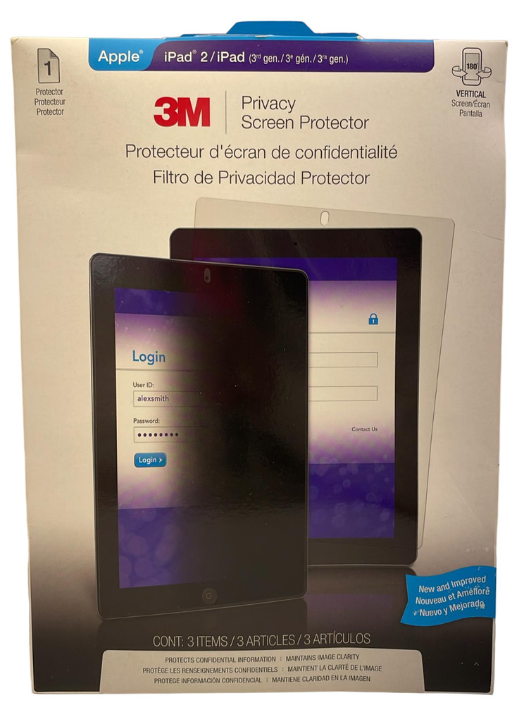 3M Privacy Screen Protector for iPad 2/iPad 3rd gen