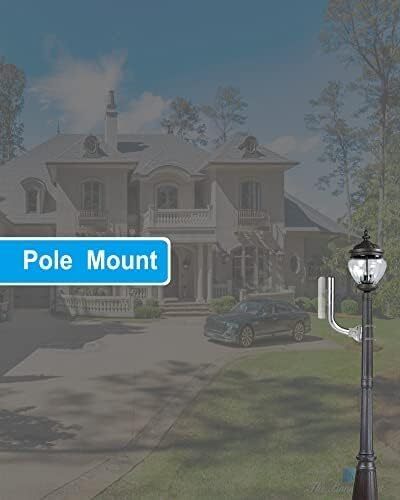 Universal Adjustable Antenna Mounting Pole, 14-Inch Waterproof J Bracket
