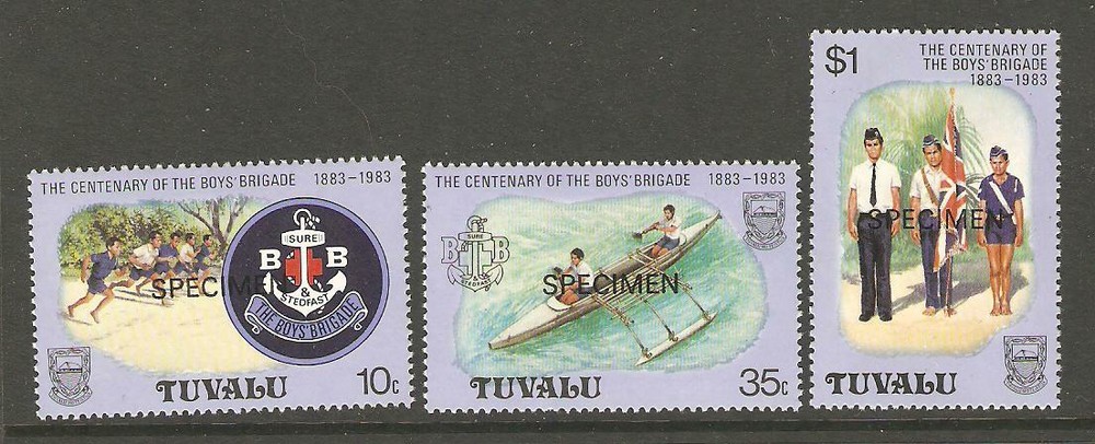 TUVALU 1983 BOYS BRIGADE Outrigger CANOE SPECIMENS