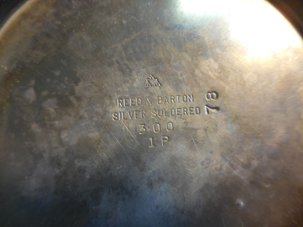 Vintage Reed & Barton Silver Soldered Jug Pitcher 300