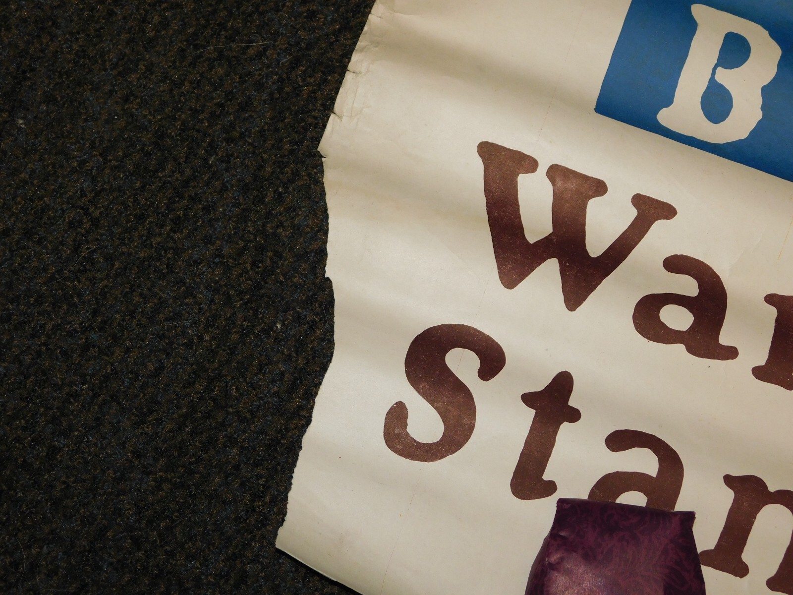 VINTAGE WWI WORLD WAR 1 SAVE YOUR CHILD SAVING STAMPS POSTER