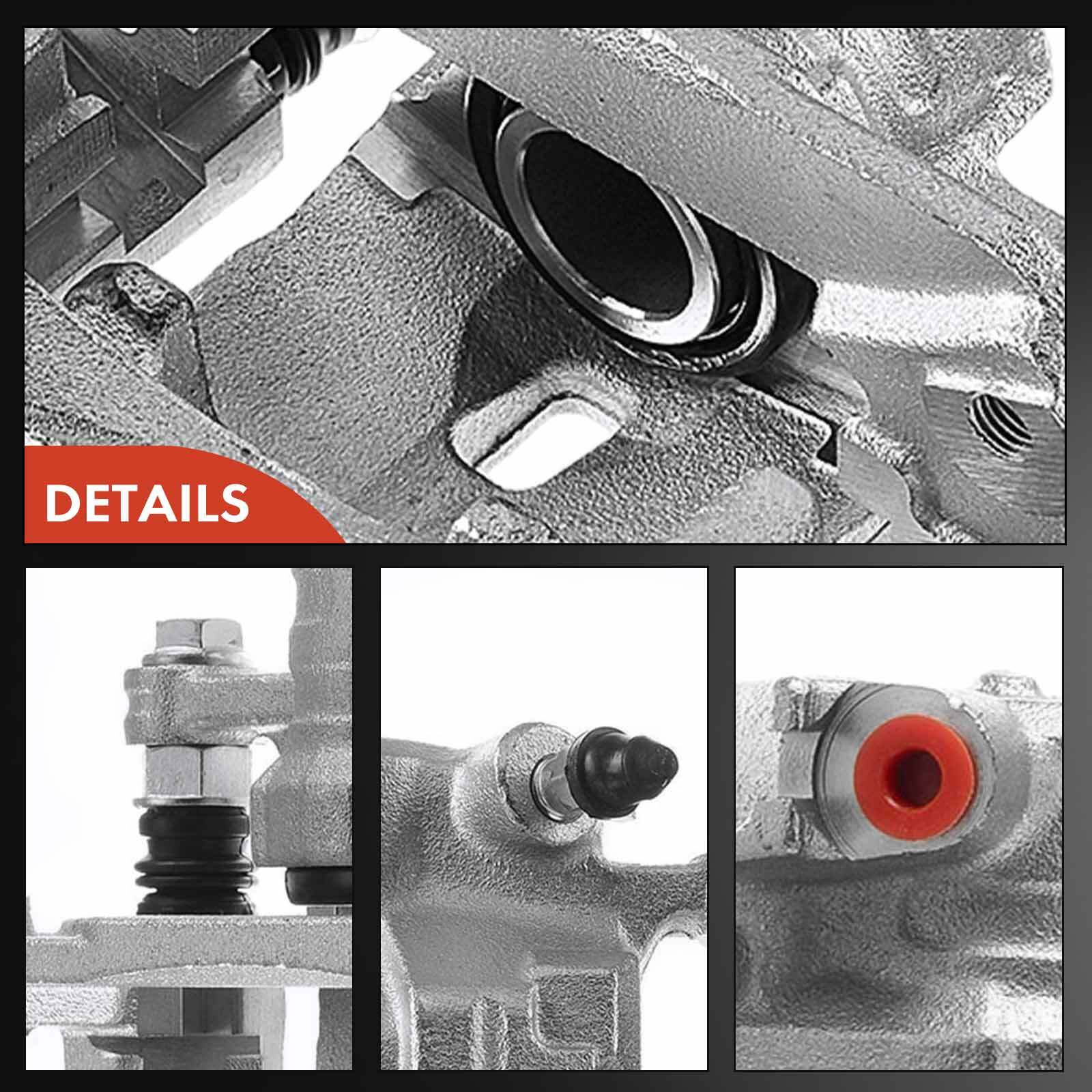 2x Rear Side Brake Caliper w/ Bracket for Subaru Forester 2009-2013 Impreza WRX