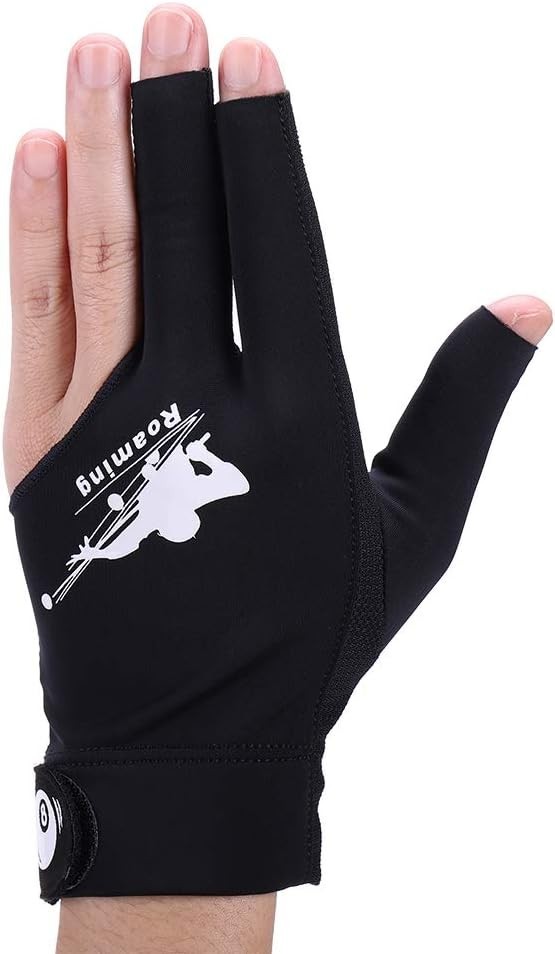 Professional Left-Hand Billiard Pool Gloves - Adjustable, Lightweight Design