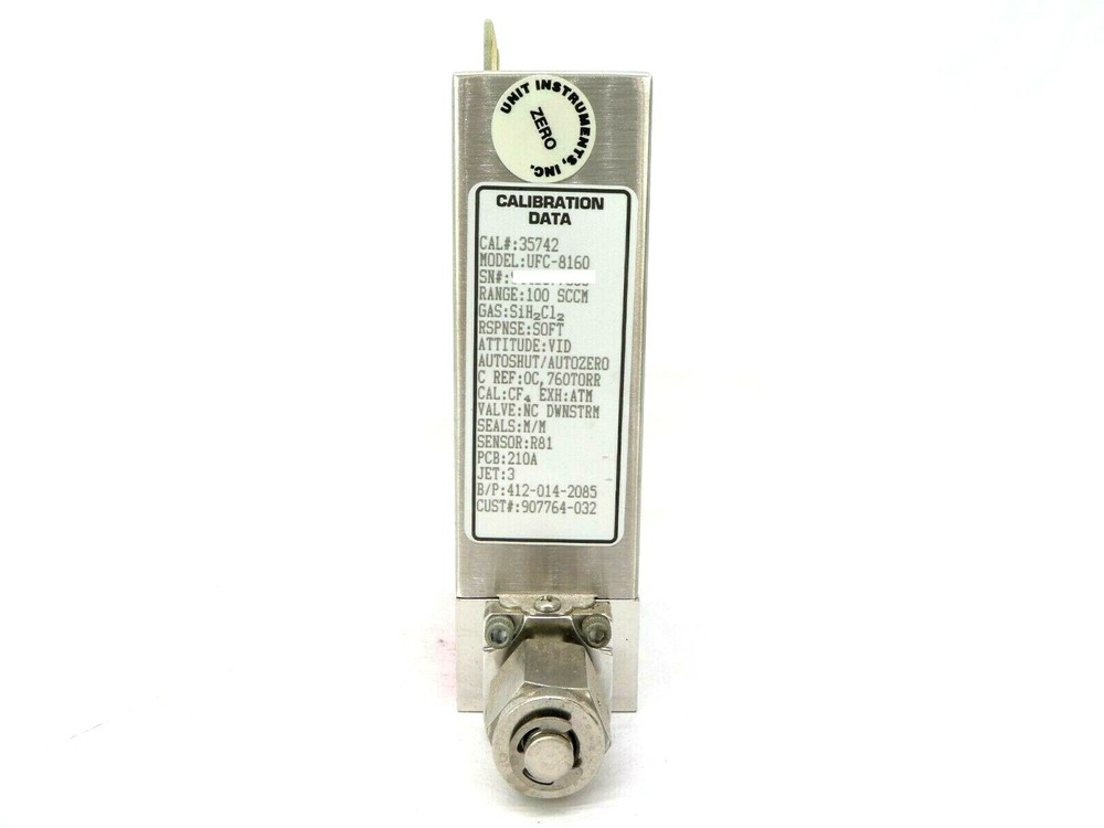 UNIT Instruments UFC-8160 Mass Flow Controller MFC 100 SCCM SiH2Cl2 Working