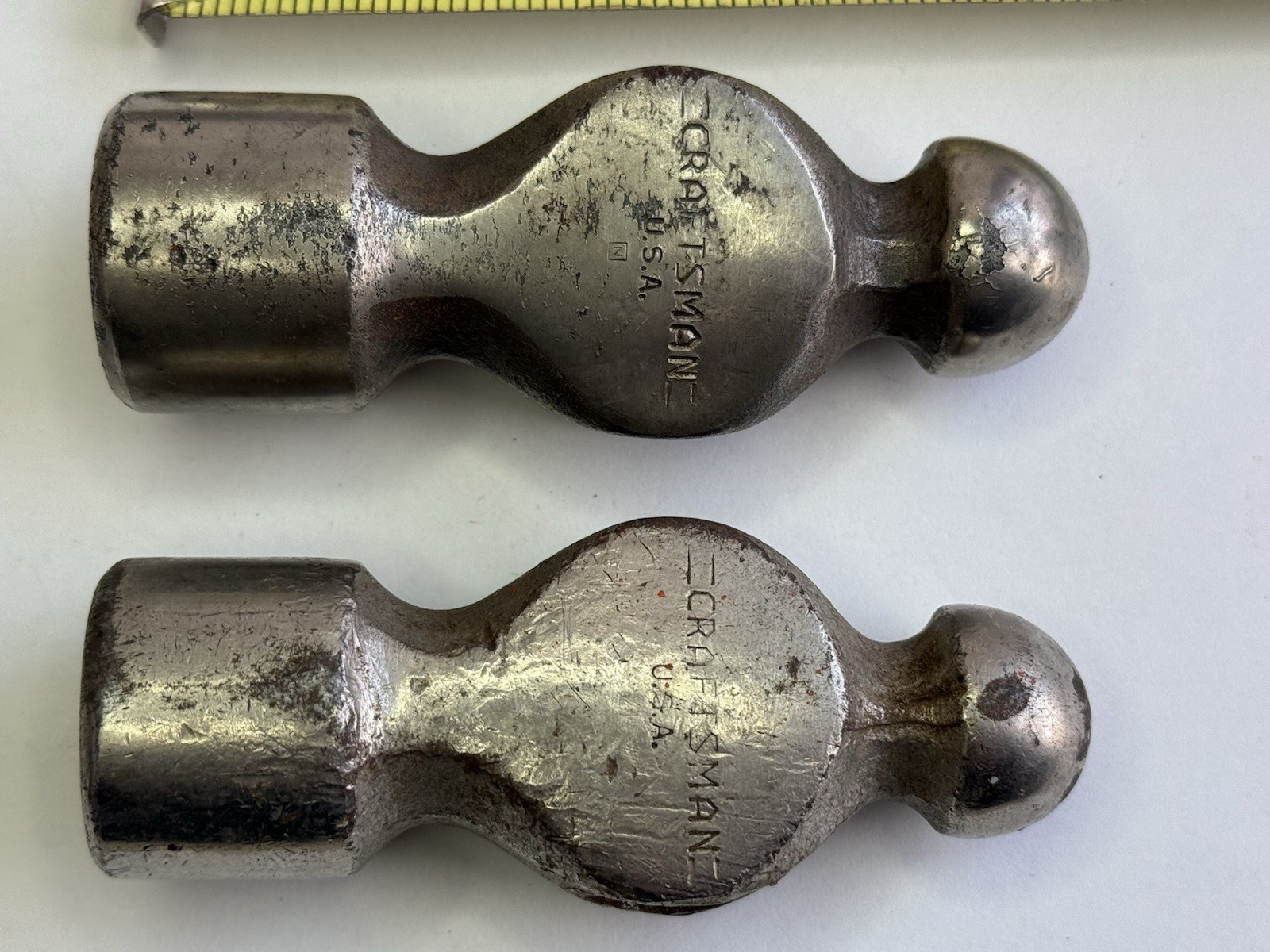 2 Craftsman Ball Peen Hammer Heads Used