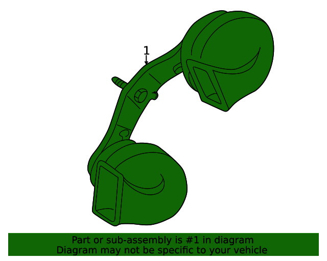 Genuine Ford Horn 3F2Z-13832-AA