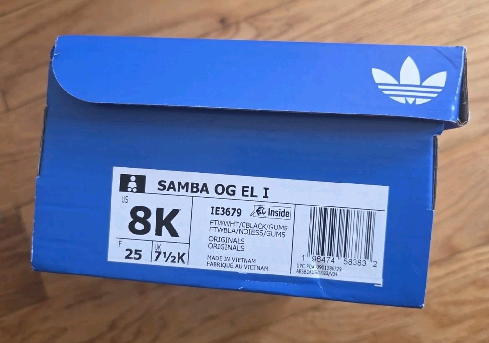 Empty Addias Shoes Box