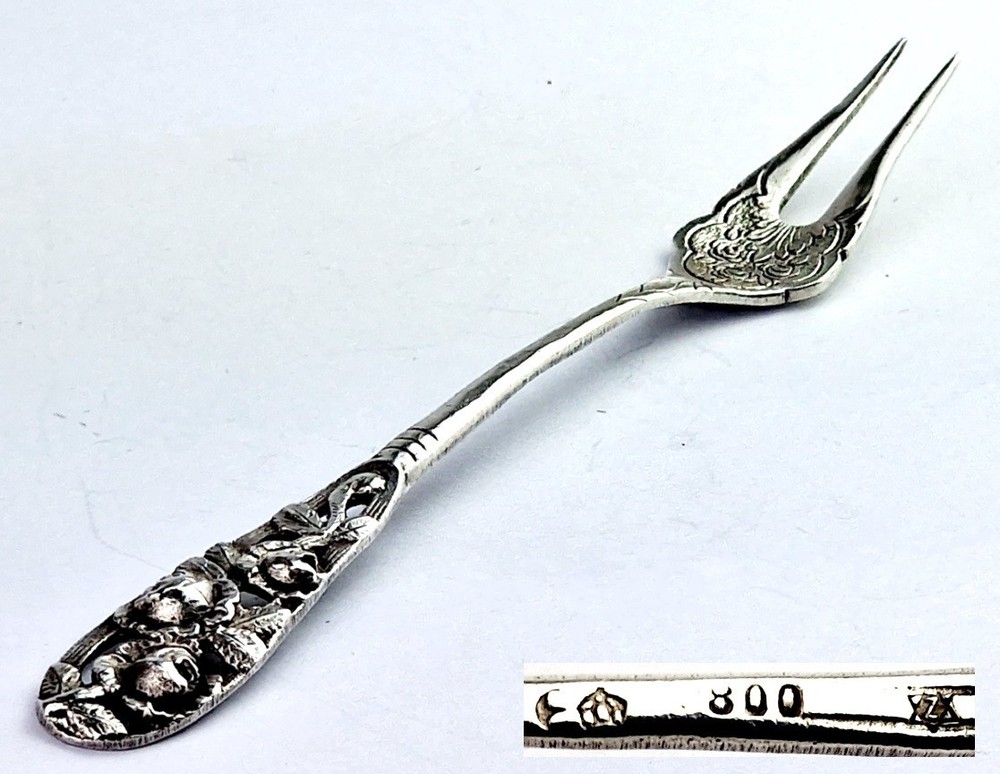 Serving Fork Fork Rose 800 Silver Z341