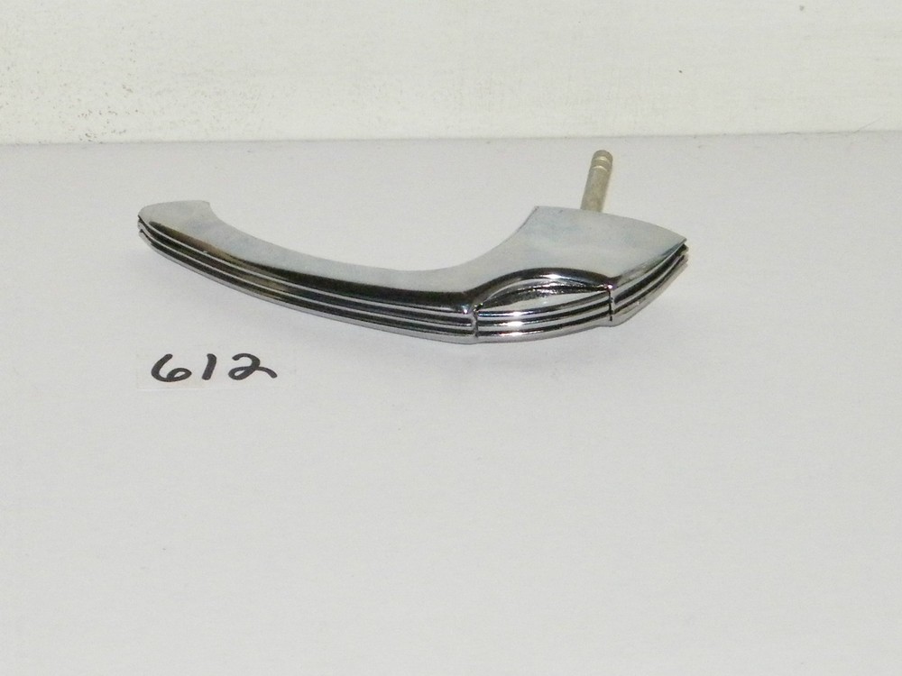 Retro Black Striped Chrome Cabinet Handle & Catch Pull