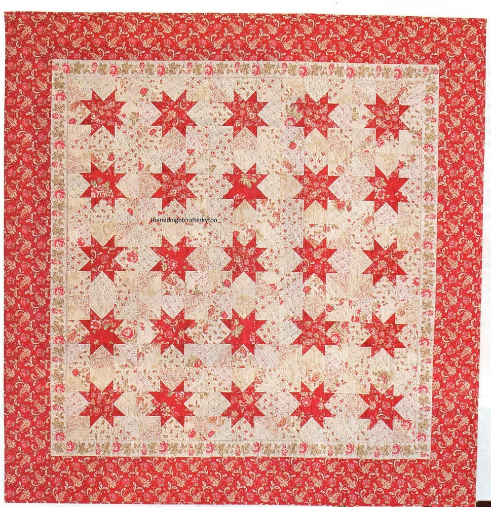 Warm And Graceful Quilt Pattern Pieced GR