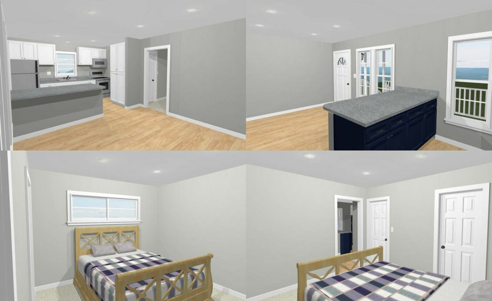 20x24 Duplex -- PDF Floor Plan -- 960 sq ft -- Model 1