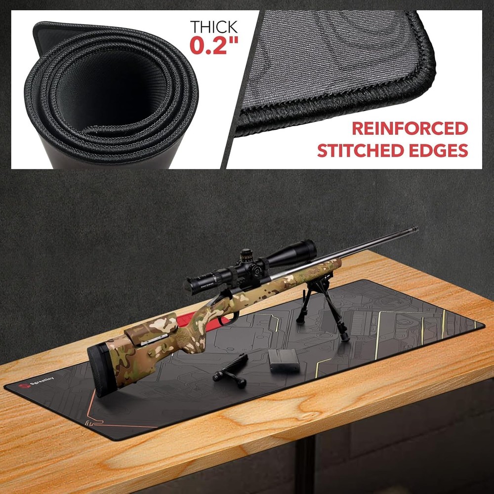 Large Gun Cleaning Mat,Work mat,Double Thickness Anti Slip...