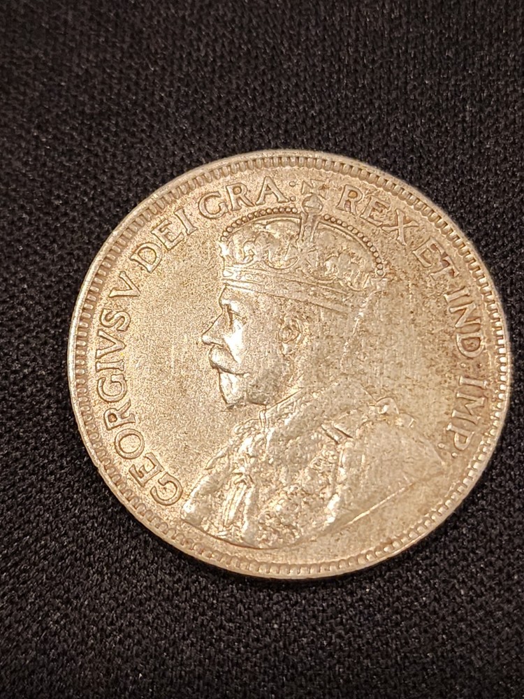 1918 Canada 25 Cents Silver Coin