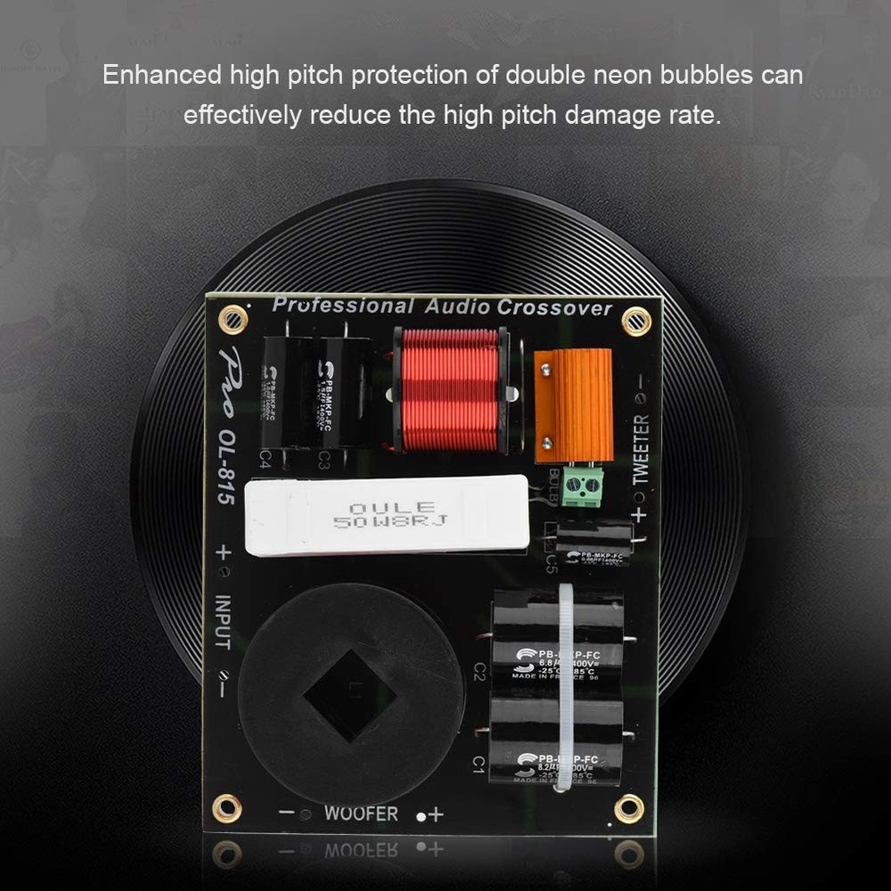 2-Way Frequency Divider Crossover Filter Professional Speaker Divider Partial...