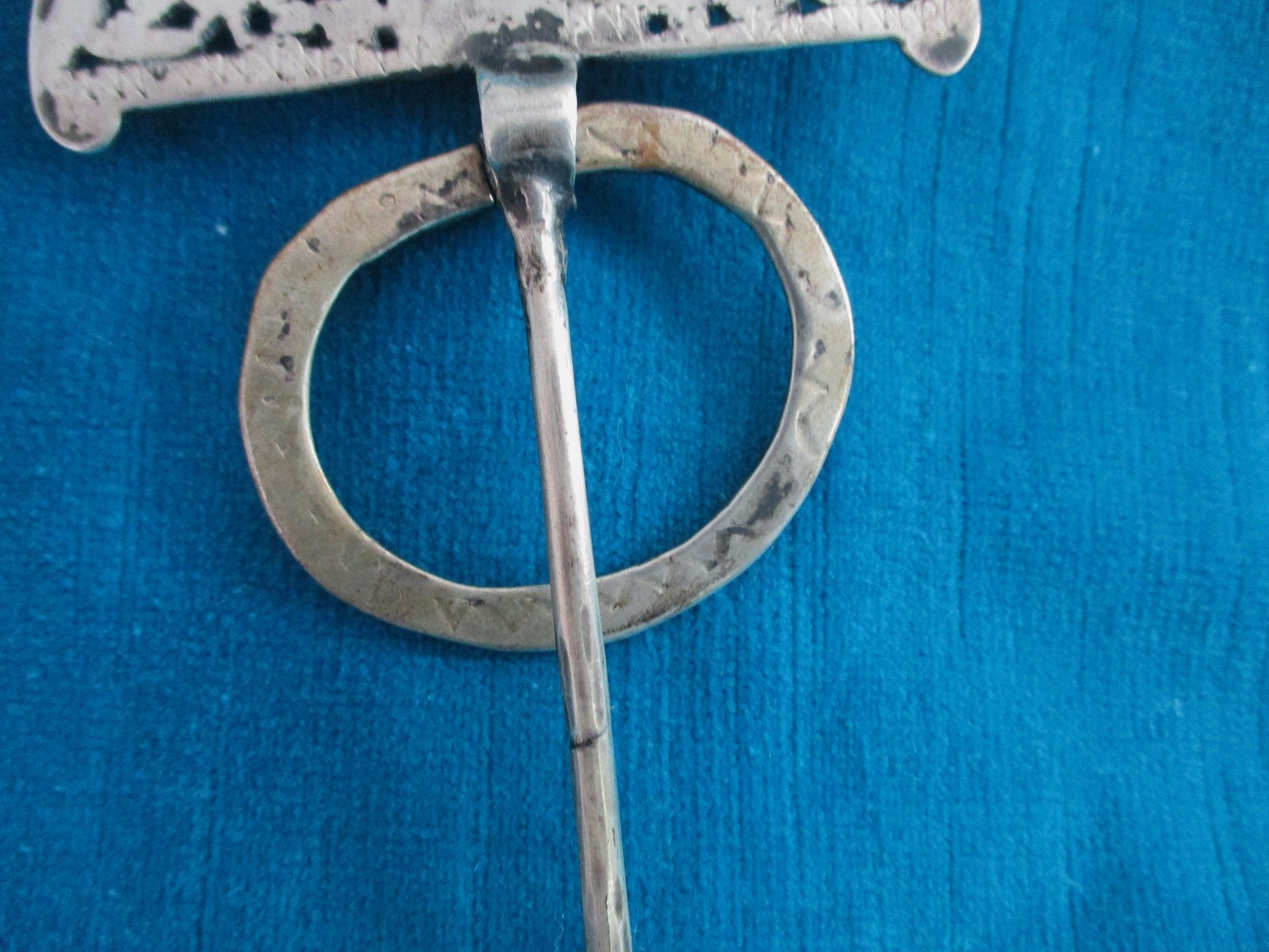 RARE ANTIQUE TRIBAL OLD SILVER HAIR ORNAMENT INDIA ~ 39 grams