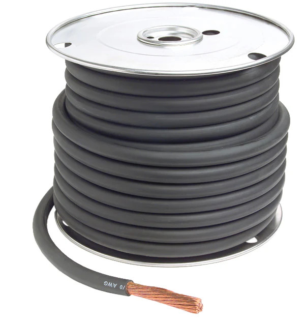 Bulk Battery Cable - Color: Red - Style: Battery Components
