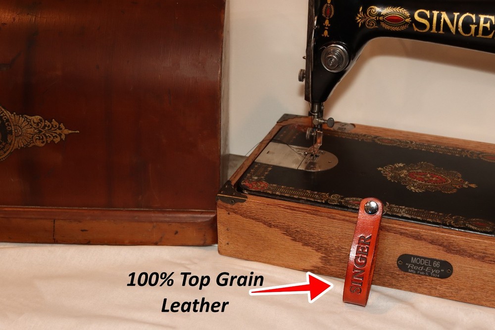 Singer sewing machine Bent Wood case KEY STRAP