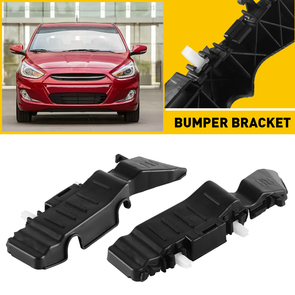 A Pair Front Bumper Bracket Retainer Left Right 2012-2017 Fit Hyundai Accent