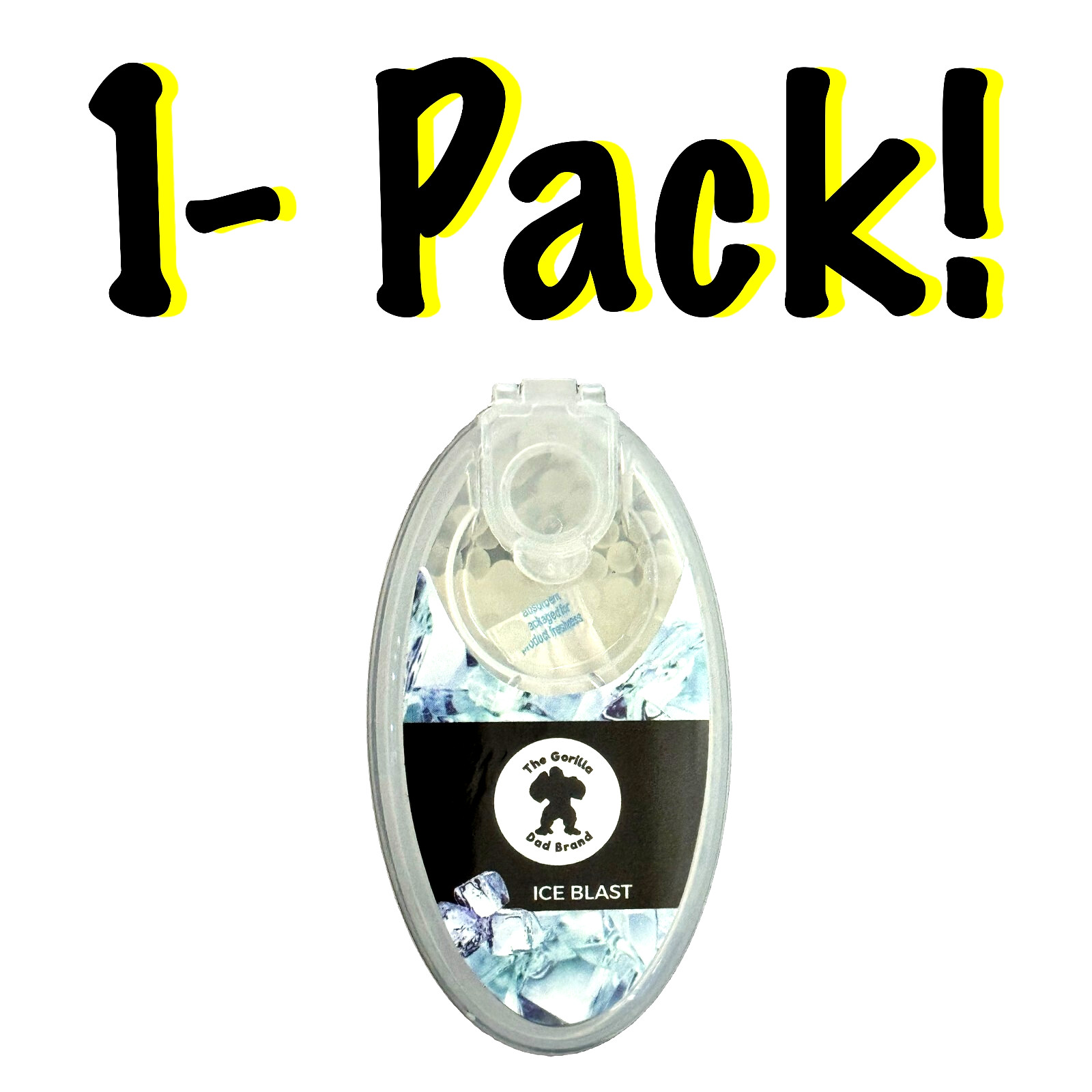 100 Count Black Ice Burst Beads - DIY Menthol Flavor Infusion Filter Capsules