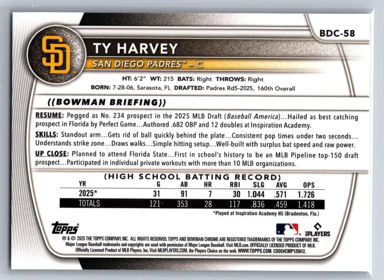 2025 Bowman Chrome Draft BLUE SAPPHIRE - Pick your Players - Finish your Set